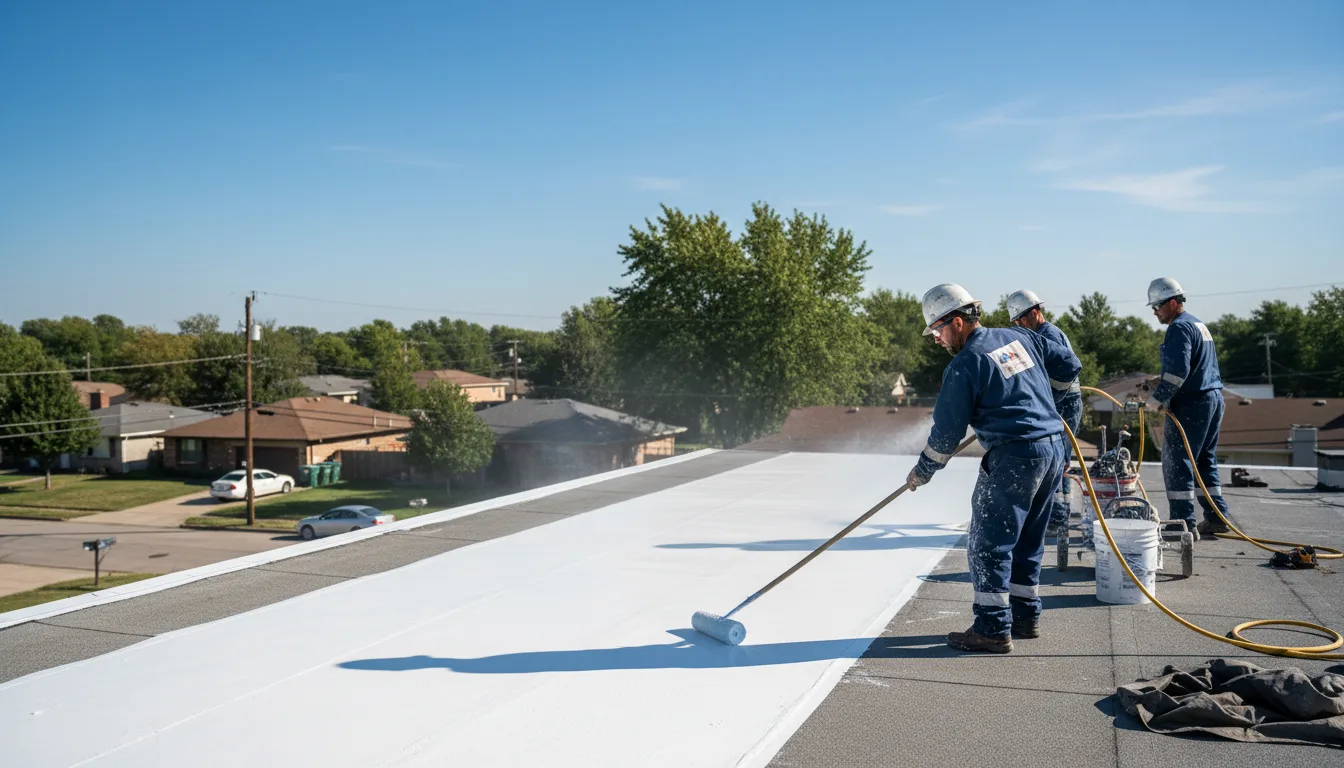 Commercial roof coating in Sears, MI near me